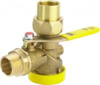 Bild vom Produkt: Gasz.-Kugeleckhahn VIEGA G2111.2, 526283 1" f.Einstutzen abschliessbar, plomb.