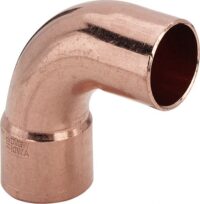 Kupfer-Bogen 95001 A 15mm, mit 1 Muffe, p.Stueck