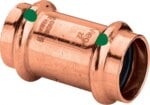 Muffe PROFIPRESS 2415, 18mm, 292744 aus Kupfer, für Wasser