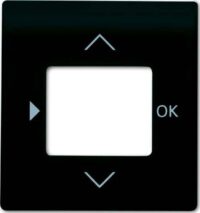 Busch-Jaeger Zentralplatte Zeitschalt schwarz Timer 6435-775 matt