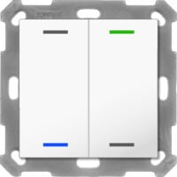 MDT Tastsensor Bussystem KNX- Unterputz reinweiß glänzend 2-fach 4pkt RF-TAL55T202.01