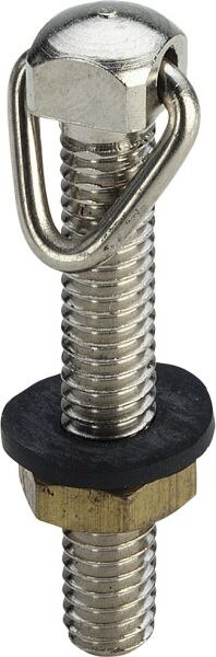 Viega Viega Kettenhalter 9918 in M6 x 35mm Messing matt-vernickelt
