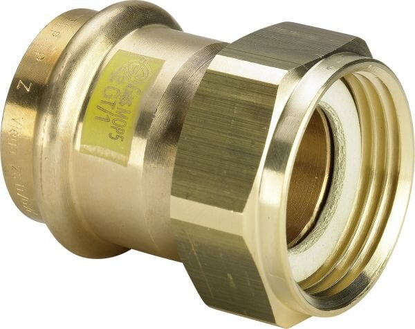 Verschraubung PROFIPRESS-G 2666,für Gas 28x11/2, 490829 aus Rotguss, flachdichtend