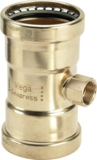 Viega T-Stück Seapress 0317.2XL in 76,1mm x Rp3/4 x 76,1mm CuNiFe