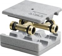 Kreuzungs-T-Stück RAXOFIX 5349 647964, aus Rotguss mit SC-Contur pro Stück