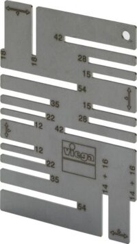 Markierungsschablone VIEGA 2494 625085, für Anzeichnung der Einstecktiefe