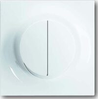 Busch-Jaeger Wippe Serien Symbol Dimmer 6545-74 alpinweiß glänzend