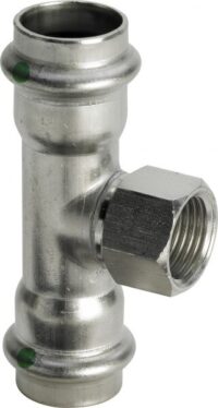 T-Stück SANPRESS INOX 2317.2 437145 15x1/2x15mm, aus nichtrostendem Stahl