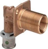 Rotguss-Wanddurchfuehrung SANFIX-P 2132.1,16x1/2IGx3/4AGx45mm, winke.,461676
