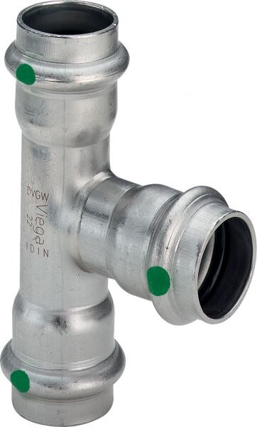 T-Stück SANPRESS INOX 2318 435837 42x35x42mm, aus nichtrostendem Stahl