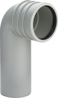 Viega WC Anschlussbogen 3816.1 in DN90 Kunststoff grau