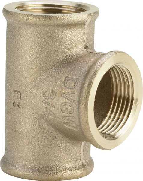 Rotguss-T-Stueck 3130 1/2" DVGW