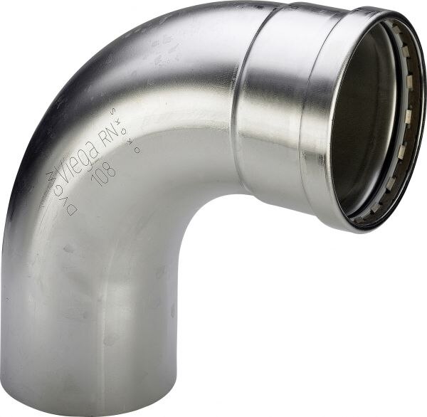 Bogen SANP.INOX 90G.IxA 2316.1 XL 482626 76,1mm, IxA, aus nichtrostendem Stahl