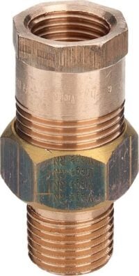 Rotguss-Rohrverschraubung 3341 1" mit Innen-und Außengewinde, konischdi. DVGW