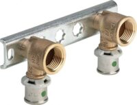 Montageeinheit VIEGA 2170.8 585662 16x1/2" für Boden-/Wandanschl. messing