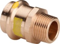 Übergangsstück PROFIPRESS-G 2611 54x11/2, 346355, aus Rotguss, mit AG, für Gas