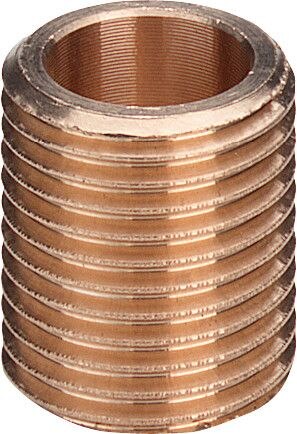 Rotguss-Rohrnippel 3531 11/2"