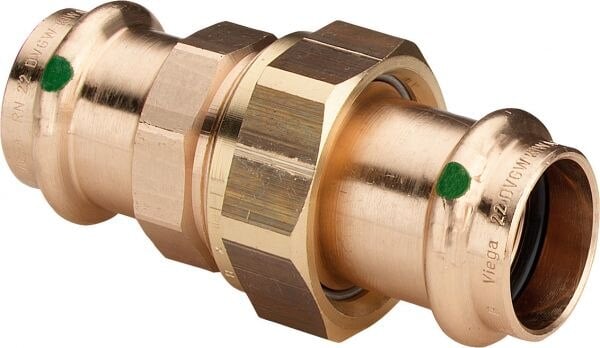 Verschraubung SANPRESS Nr.2260, 130947 35mm aus Rotguss, flachdichtend
