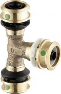 Viega T-Stück mit SC Raxofix DN10 5318.01 in 16mmxDN10x16mm Siliziumbronze