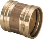 Viega Muffe mit SC Sanpress 2215XLLF in LABS-frei in 76,1mm Rotguss