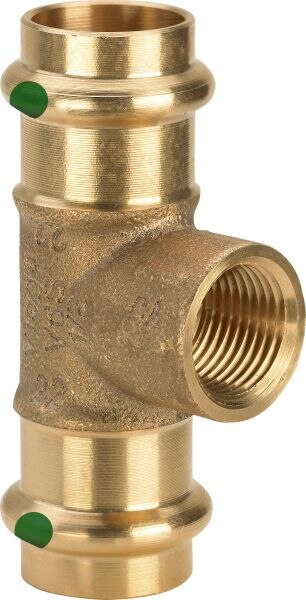 T-Stück SANPRESS Nr.2217.2, 313975 IG 22x3/4x22mm aus Rotguss