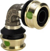 Bild vom Produkt: Bogen RAXOFIX 5316, 647025 25mm aus Rotguss m.SC-Contur p.Stueck