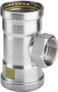 T-Stück SANPRESS INOX G 0217.2XL mit IG 88,9x3/4x88,9mm 578473 a Es-Rostfrei
