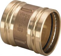 Viega Muffe mit SC Sanpress 2215XLLF in LABS-frei in 88,9mm Rotguss