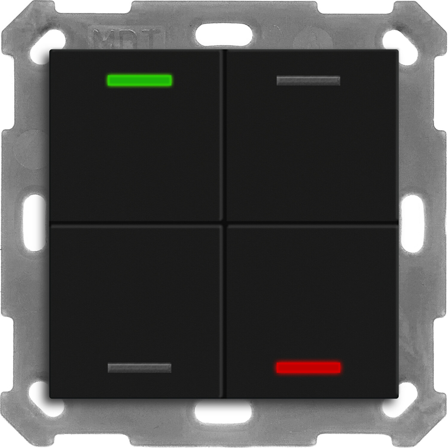 MDT MDT Tastsensor Bussystem KNX- Unterputz schwarz matt 4-fach 4pkt RF-TAL55T406.01