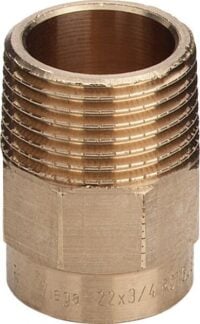 Rotguss-Übergangsnippel 94243 G 42x11/2, pro Stück