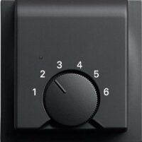 Busch-Jaeger Zentralplatte Raumtemp schwarz impuls 1795 HK-775 matt