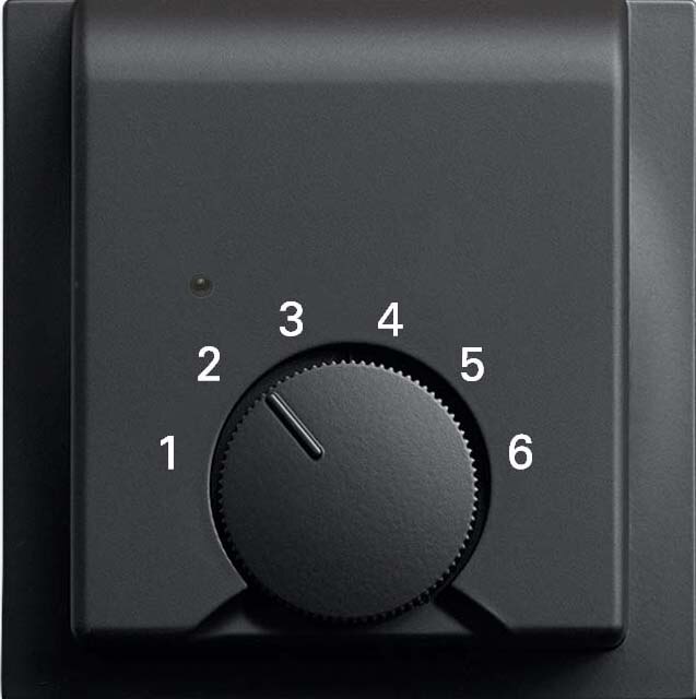 Busch-Jaeger Busch-Jaeger Zentralplatte Raumtemp schwarz impuls 1795 HK-775 matt