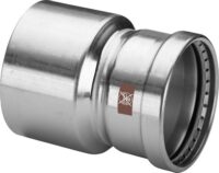 Viega Reduzierstück mit SC Temponox XL 1715.1XL in 76,1x42mm Stahl nichtrostend