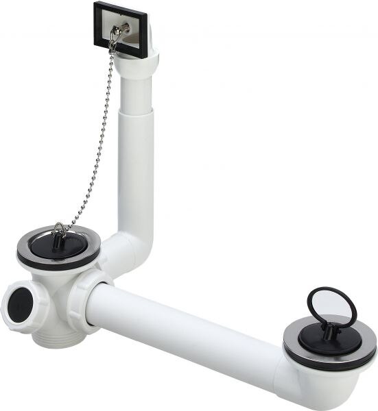 Viega Ab-u Ueberlauf-Kombination VIEGA 7823.42 107116, 11/2" für Doppelspuel., Kunststoff
