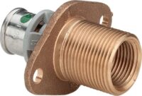 Rotguss-Wanddurchfuehrung SANFIX-P 2132.3,16x1/2IGx3/4AGx30mm, gerade,304065