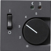 GIRA Drehknopf Raumtemp anth mt System 55 149428 div.Symbole