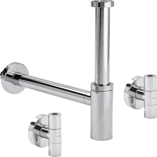 Eleganta Set VIEGA 492489 1xFlaschengeruchverschluss, 2xEckventil,