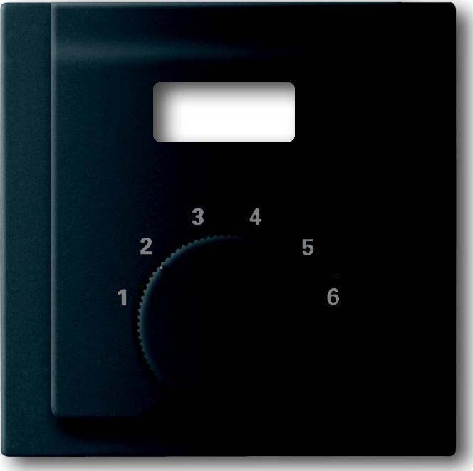 Busch-Jaeger Busch-Jaeger Zentralplatte Raumtemp schwarz impuls 1794 TA-775 matt austb Symb