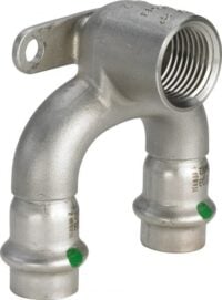 Viega Doppelwandscheibe mit SC Sanpress Inox 2325.7 in 15mmxRp1/2x15mm Edelstahl