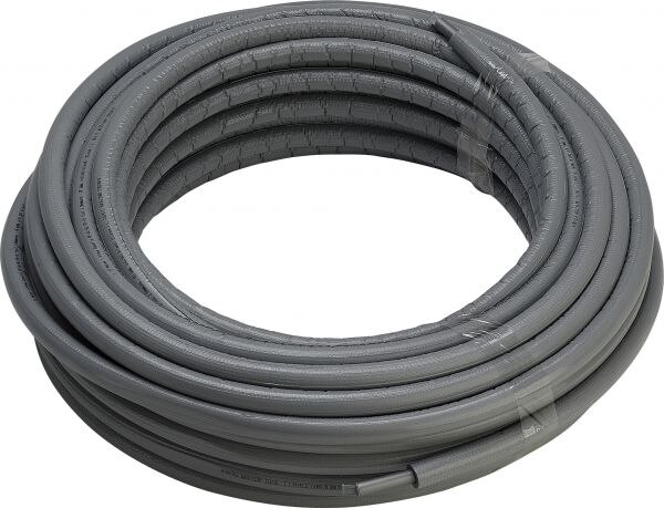 Raxofix Rohr mit Dämmung 6mm Ring 50m 5302.6 - 20x2,8mm Kunststoff grau