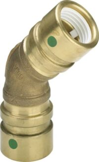 Viega Bogen 45 Grad mit SC Geopress 9626TW in 40mm Rotguss