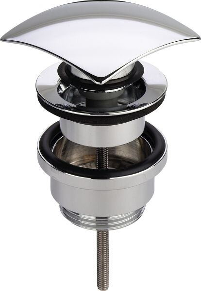 Univ Ventil VISIGN V2 5441 492809 11/4"x63mm, mit Viereck-K-Haube, verchromt