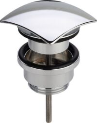 Univ Ventil VISIGN V2 5440 492793 11/4"x63mm, mit Viereck-Haube, verchromt