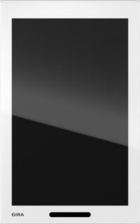 Gira Bedienelement KNX Glas weiß Unterputz 208712 mit Display man Sollwertverstellung