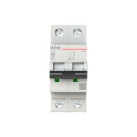 AEG Leitungsschutzschalter AC C 10A 2-polig EN62C10 400V 2TE 50-60Hz IP20