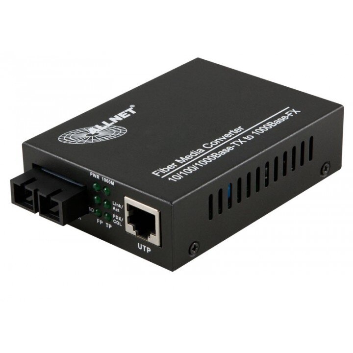 Allnet Z ALLNET Medienkonverter 10/100/1000BASE-T auf 1000BASE-LX Singlemode SC Anschluss 10km ALL-MC105G-SC-SM