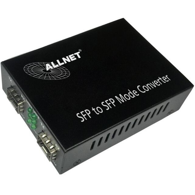 Allnet Z ALLNET Medienkonverter 1000BASE-SX/-LX auf 1000BASE-SX/-LX Single-/Multimode SFP Mini-GBIC Anschluss ALL-MC108G-SFP-SFP