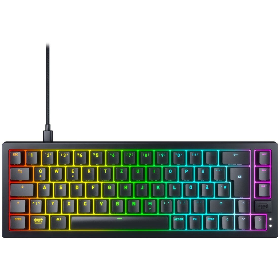Cherry Cherry Keyboard Xtrfy K5V2 RGB Compact Gaming MX2A RED [DE] black