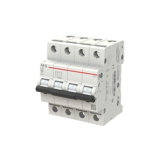 AEG AEG Leitungsschutzschalter AC C 20A 4-polig EN64C20 400V 4TE 50-60Hz IP20