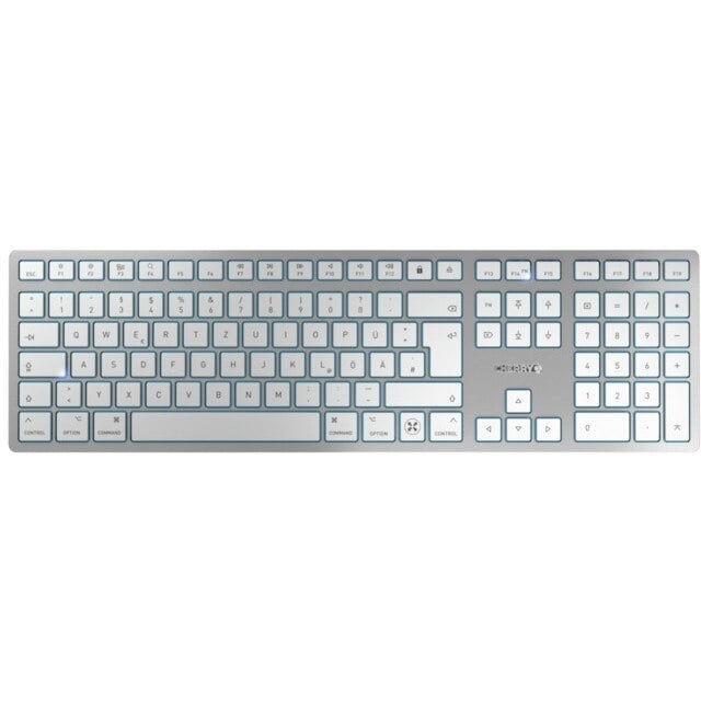 Cherry Cherry KW 9100 SLIM - Tastatur wireless white QWERTZ DE mit Mac-Layout